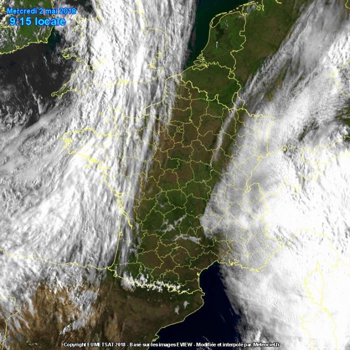 Illustration de l'actualité Image satellitaire de ce mercredi 2 mai