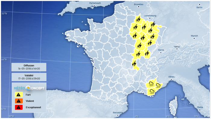 Illustration de l'actualité Forts orages encore cette après-midi