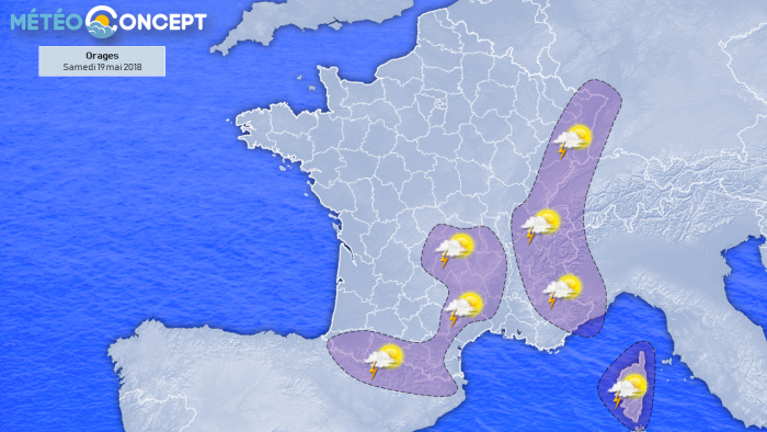 Illustration de l'actualité Orage sur les massifs pour la Pentecôte