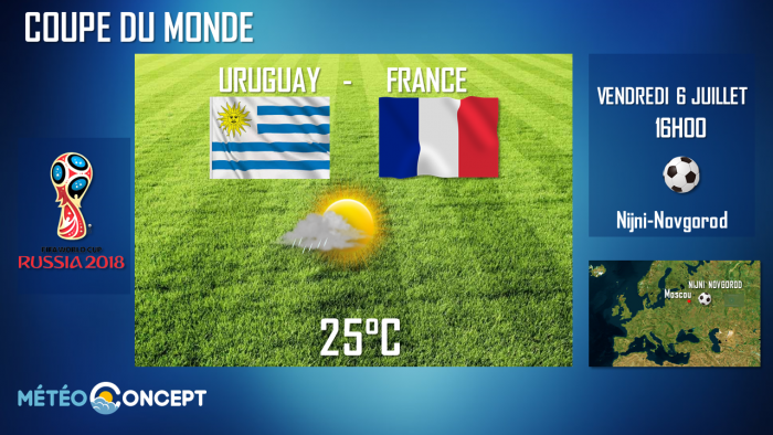 Illustration de l'actualité Quelle météo pour le match Uruguay-France?