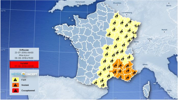 Illustration de l'actualité Dégradation orageuse sur l'est