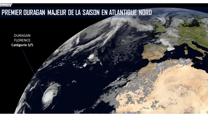 Illustration de l'actualité Un ouragan nommé Florence en Atlantique nord