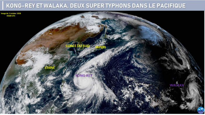 Illustration de l'actualité Deux super-typhons dans le Pacifique!