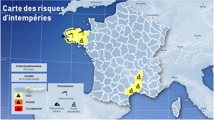 Illustration de l'actualité Vents forts et pluies