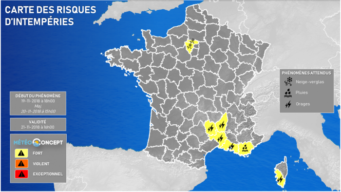 Illustration de l'actualité Le redoux passe par les orages dans le sud