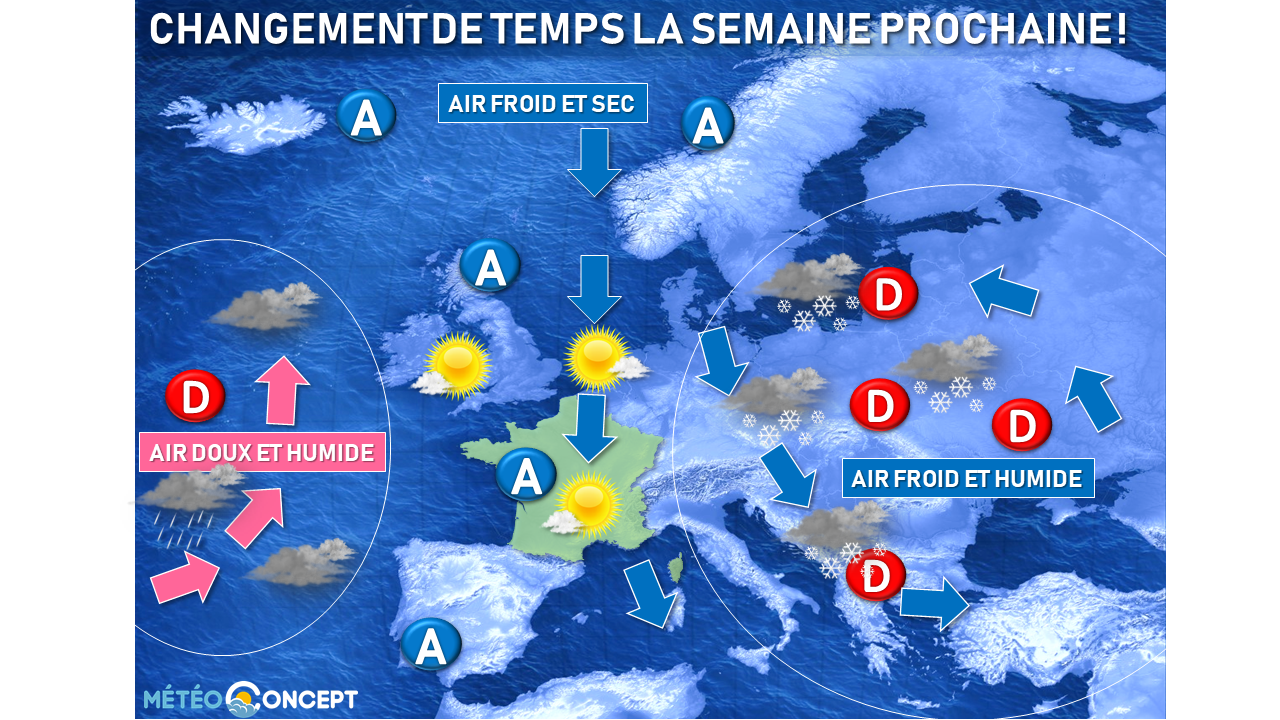 Illustration de l'actualité Changement de temps la semaine prochaine !