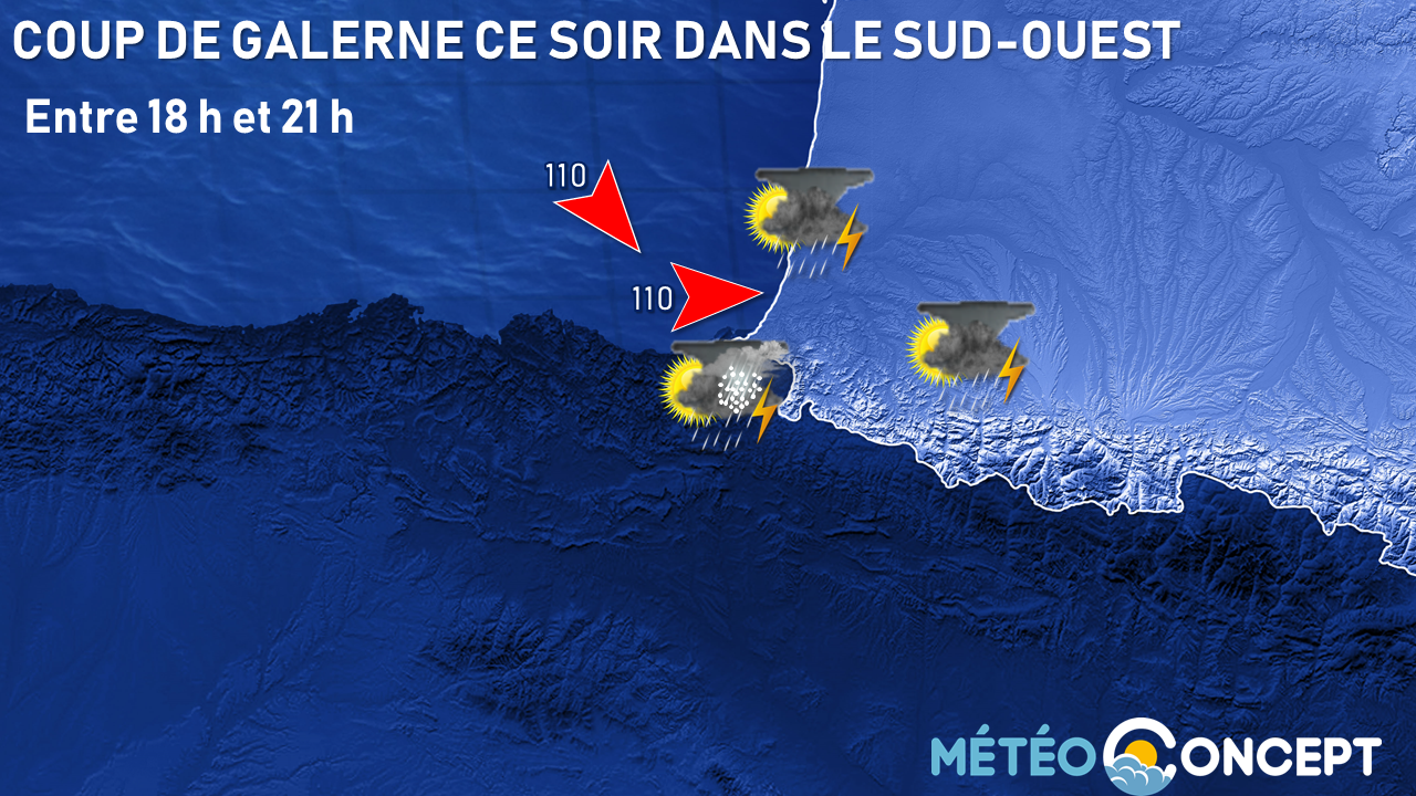 Illustration de l'actualité Attention au coup de galerne ce soir sur le Pays Basque