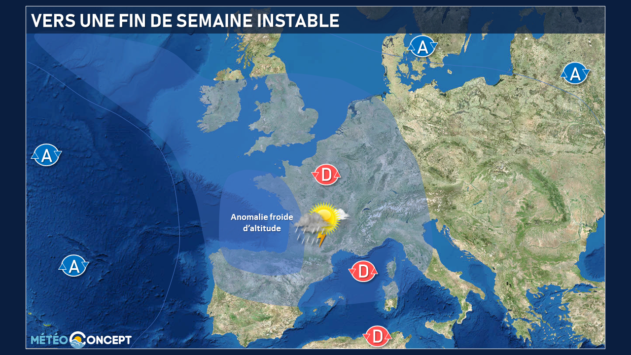 Illustration de l'actualité Vers une fin de semaine instable