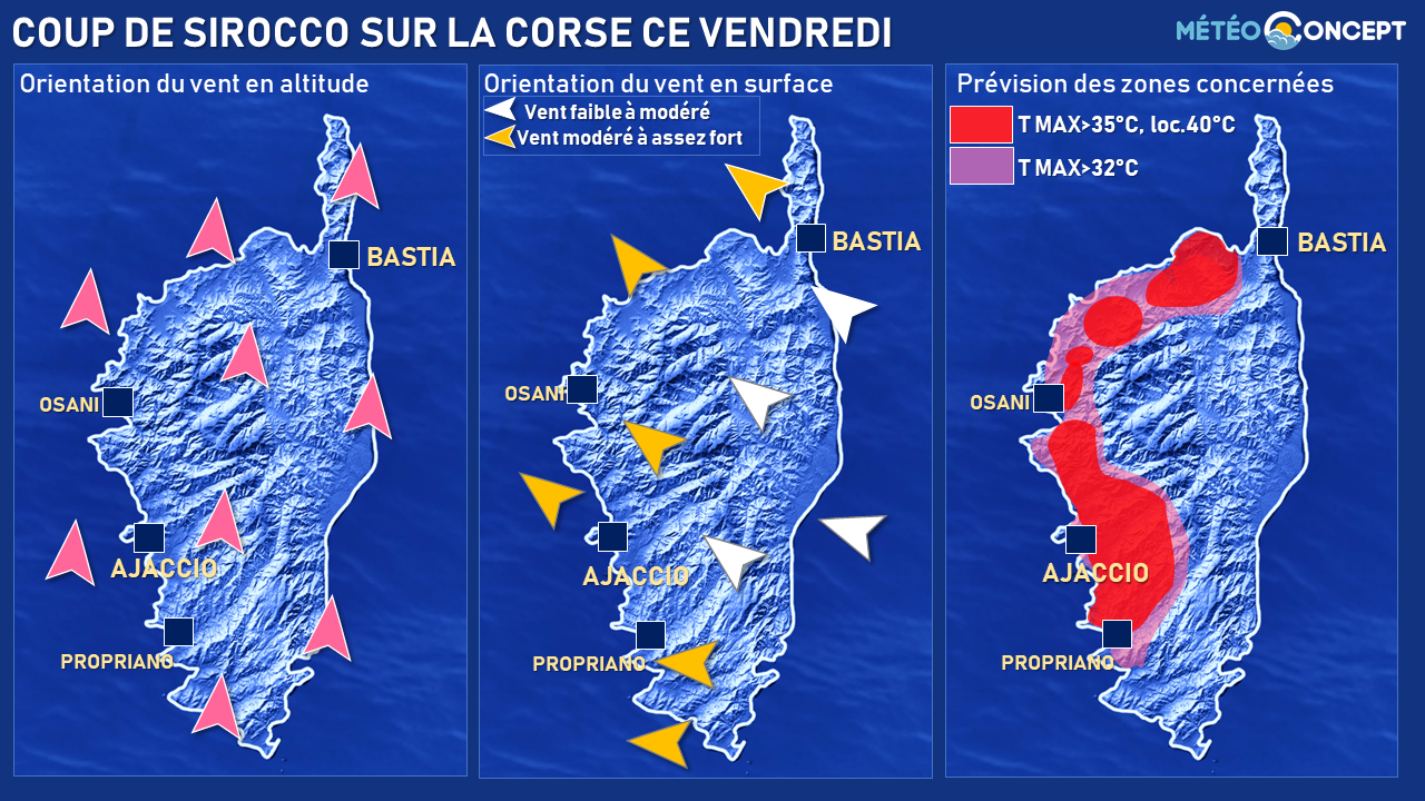 Illustration de l'actualité Nouveau coup de Sirocco sur la Corse ce vendredi