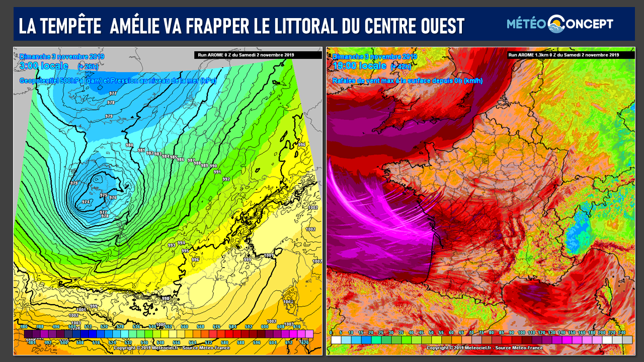 Illustration de l'actualité La tempête Amélie va frapper le littoral du  centre-ouest de la France