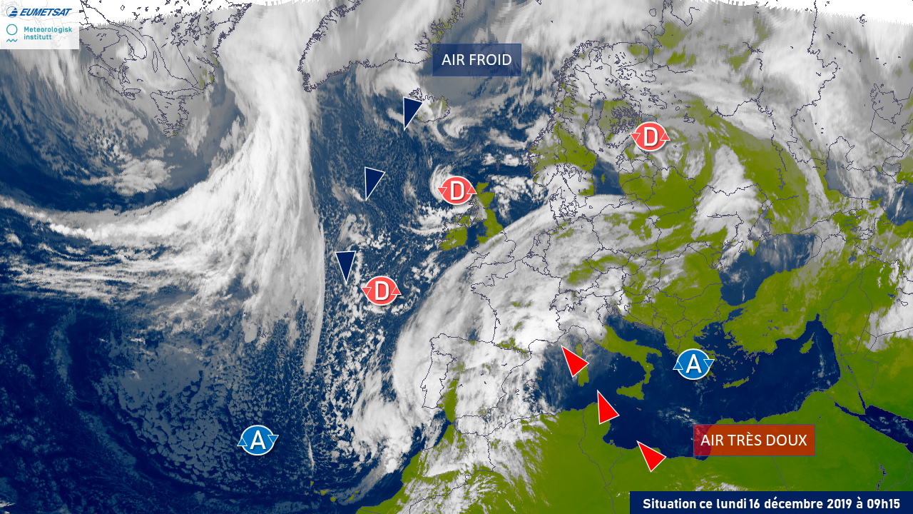 Illustration de l'actualité Jusqu'à 16°C à Lyon et près de 20°C à Biarritz ce lundi