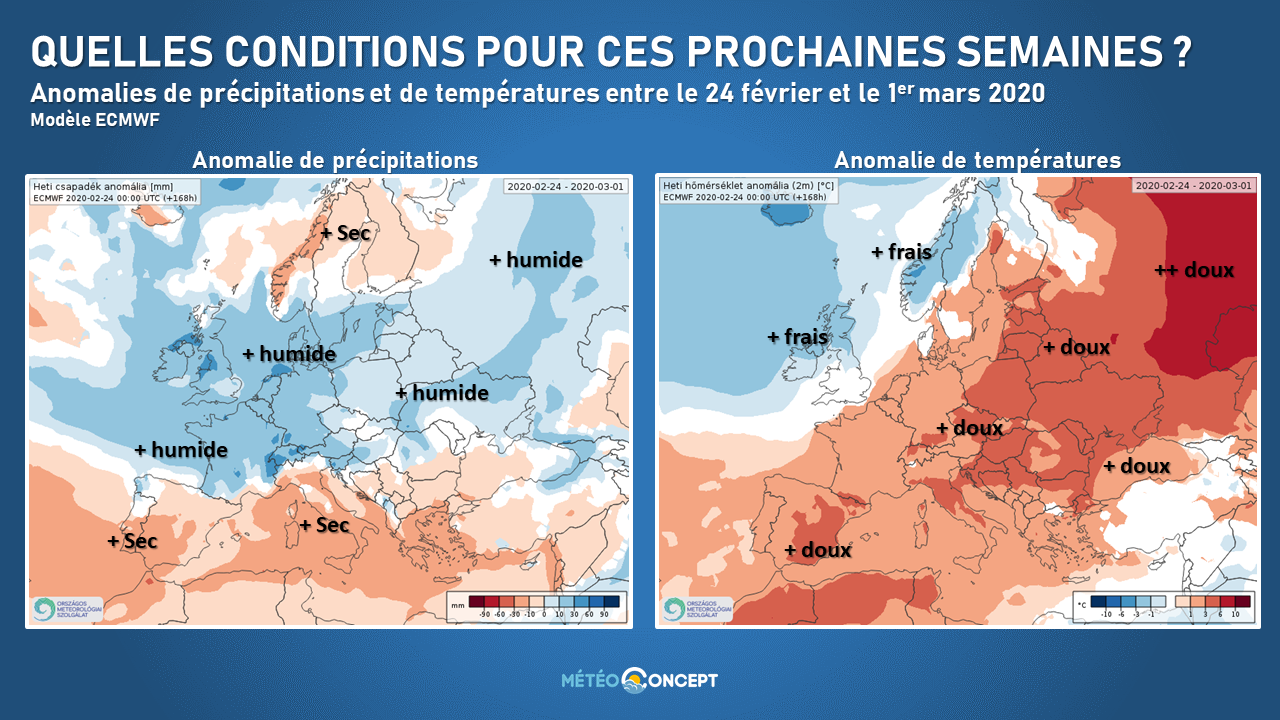 Illustration de l'actualité Tendance météo à l'échelle européenne jusqu'au 15 mars