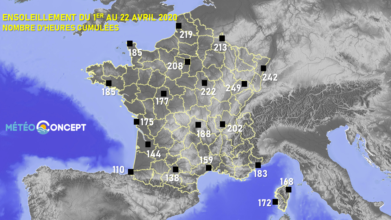 Illustration de l'actualité Plus de soleil au nord qu'au sud depuis le début du mois