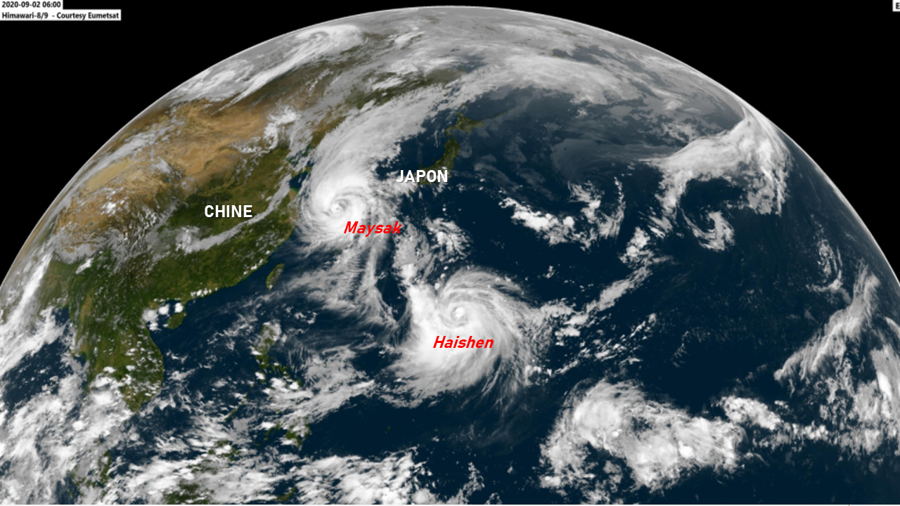 Illustration de l'actualité Le typhon Maysak arrive ce soir en Corée du Sud