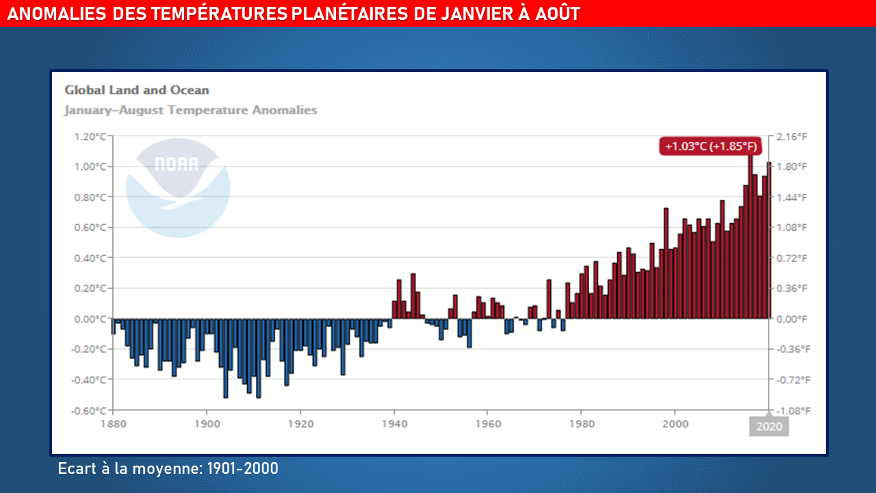 Illustration de l'actualité 2020 sera t-elle l'année la plus chaude dans le Monde, en Europe et en France ?