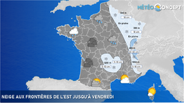 Illustration de l'actualité Neige aux frontières de l'est jusqu'à samedi