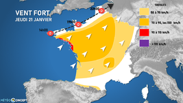 Illustration de l'actualité Fort coup de vent jeudi entre le sud Bretagne et le littoral vendéen