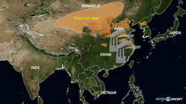 Illustration de l'actualité La Chine victime de sa pollution et d'une tempête de sable