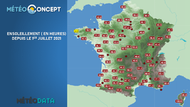 Illustration de l'actualité Ensoleillement depuis le 1er juillet