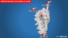 Illustration de l'actualité Vent très fort sur la Corse ce jeudi 5 août