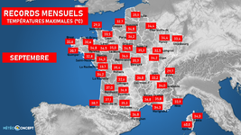 Illustration de l'actualité Quels sont les records de températures les plus élevées du mois de septembre  ?