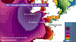 Illustration de l'actualité Avis de coup de vent à fort coup de vent sur le nord-ouest de la France en marge de la tempête Barra