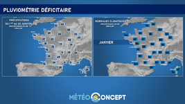 Illustration de l'actualité Pluviométrie : un mois de janvier 2022 qui sera très déficitaire !