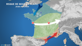 Illustration de l'actualité Risque de neige entre jeudi et vendredi sur le nord du pays !