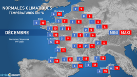 Illustration de l'actualité Quelles sont les normales climatiques du mois de décembre ?